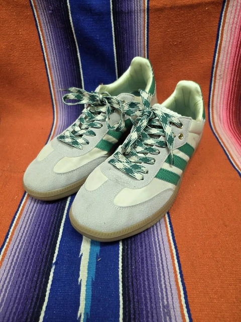 adidas gazelle silver green womens Adidas Samba Wales Bonner Cream Green US4 – Curated by Charbel main image 0