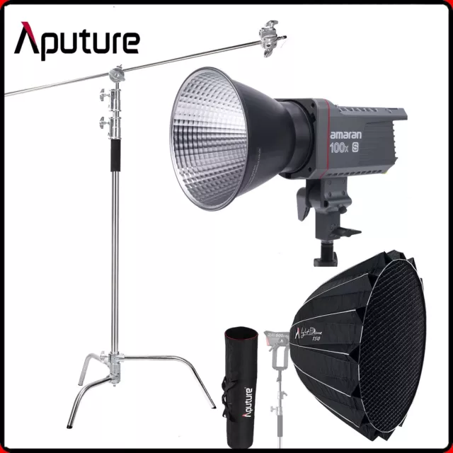 Amaran AL-100X S Lampada video LED Bowens 2700K-6500K + Light Dome 150 + Supporto C