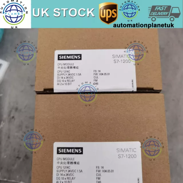 Siemens 6ES7214-1HG40-0XB0 / 6ES7 214-1HG40-0XB0 Simatic S7-1200 New Sealed