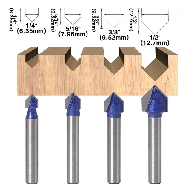 Holzbearbeitung Set V Cutter Dual Einstechen Flöte Ersatz Werkzeuge Teile