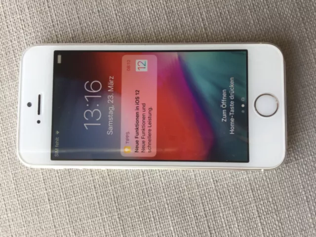 Apple iPhone 5S Weiß Silber 16GB 8MP 10,16cm (4Zoll) LTE Smartphone Ohne Simlock