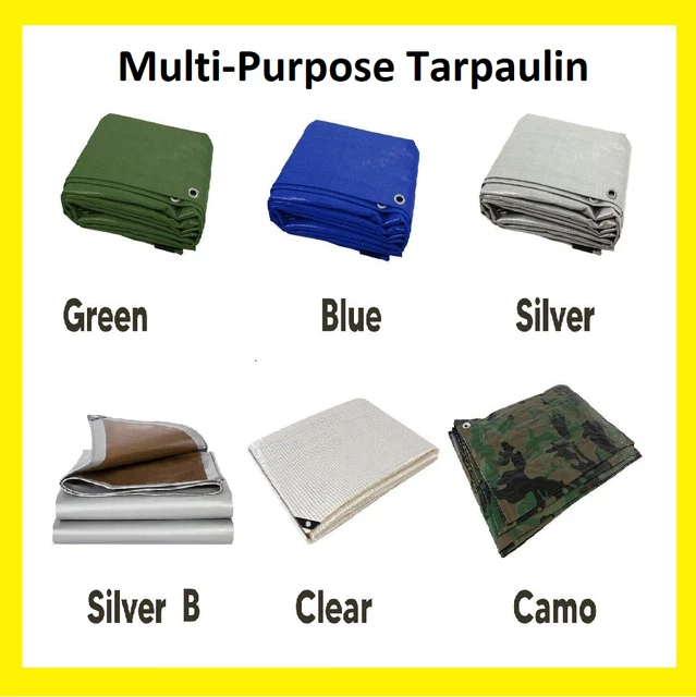 TARPAULIN REGULAR AND Heavy Duty Waterproof Cover Tarp Ground Sheet