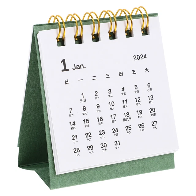 FREE STANDING CALENDAR 2023 2024 Desktop Calendar Desktop Calendar Desk