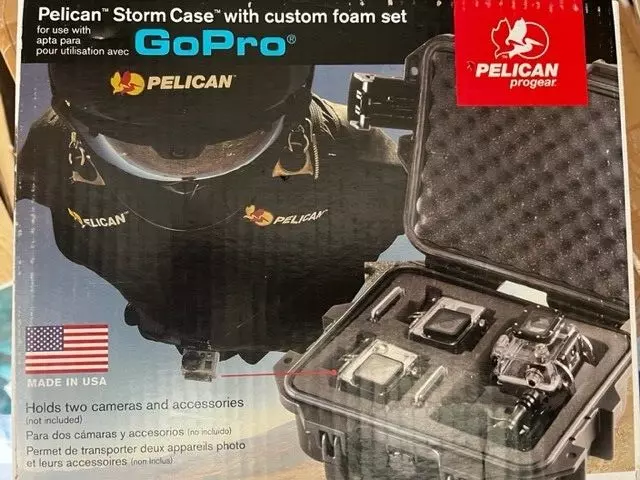 New Pelican im2050 storm case with custome foam for GoPro