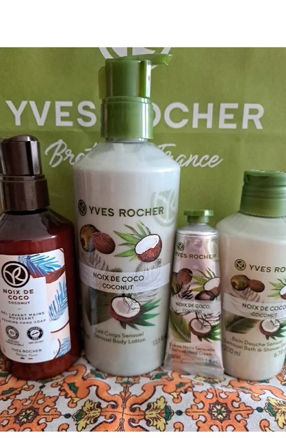 Set Yves Rocher Kit Al Cocco Latte  Corpo + Sapone Mani + Crema ,bagnodoccia.