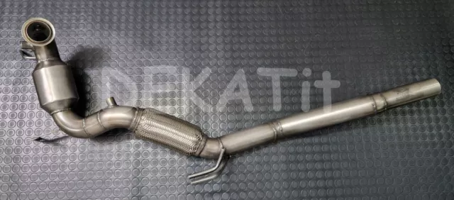 Downpipe Inox 200 Celle Tubo Rimozione Dpf Vw Golf 6 Audi A3 Seat Leon 1.6 2.0