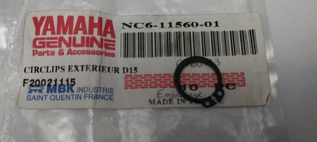 NOS Circlip d'embrayage 11560 Mobylette Motobécane MBK SP94TT 51 AV88 AV89