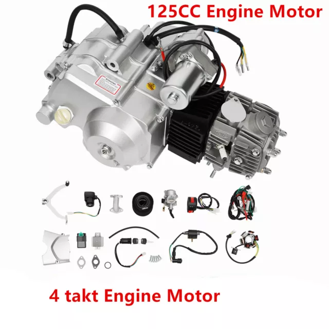 125cc Motor 4 Takt Motor Einzylinder Motor Halbautomatisch for ATV Go Kart Bike