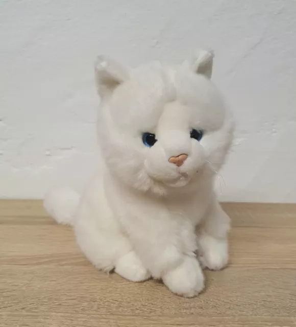 Peluche animal de peluche gato JMV sentado 20 cm excelente estado raro