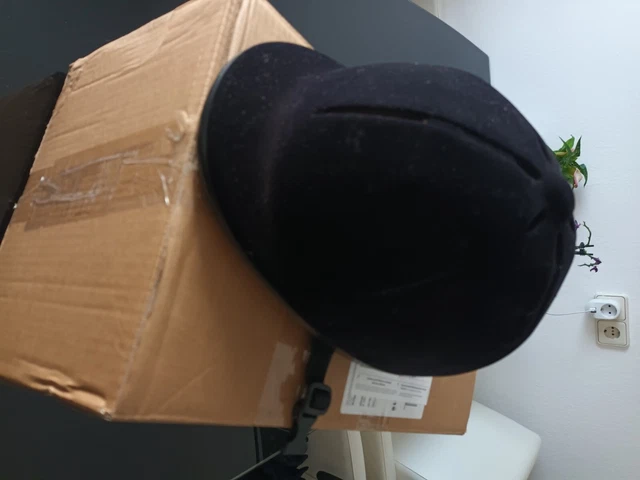 Sicherheitsreitkappe Unisex Samt 57 schwarz gut erhalten 
