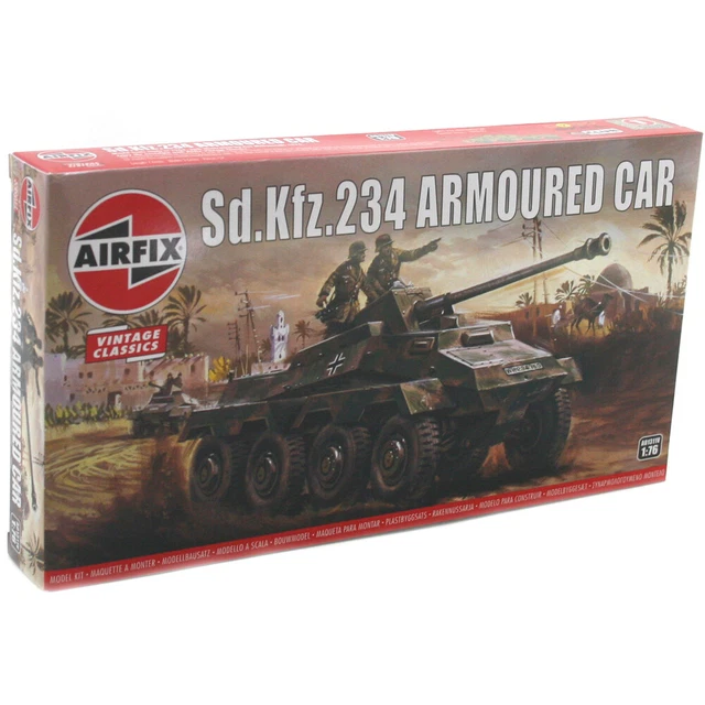 AIRFIX VINTAGE CLASSICS Sd.Kfz.234 Armoured Car Model Kit £12.00