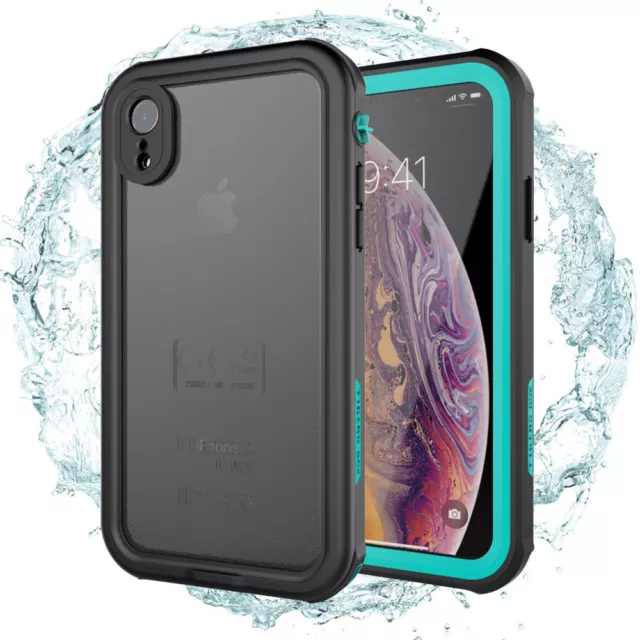 For iPhone XR Case Waterproof Shockproof Underwater Full Cover Screen Protector