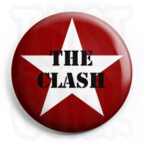 The Clash - Star - Button Badge - 25mm Punk Badges with Fridge Magnet Option