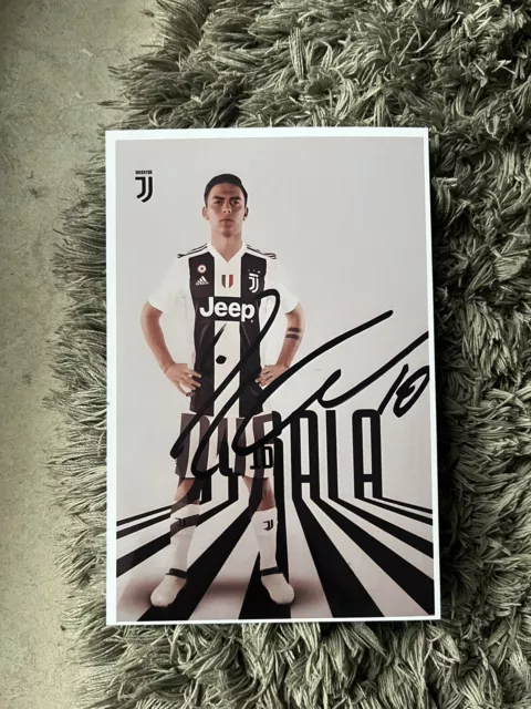Paulo DYBALA x Juventus Turin - Autogrammkarte Bild 10.5x14.8 Repro