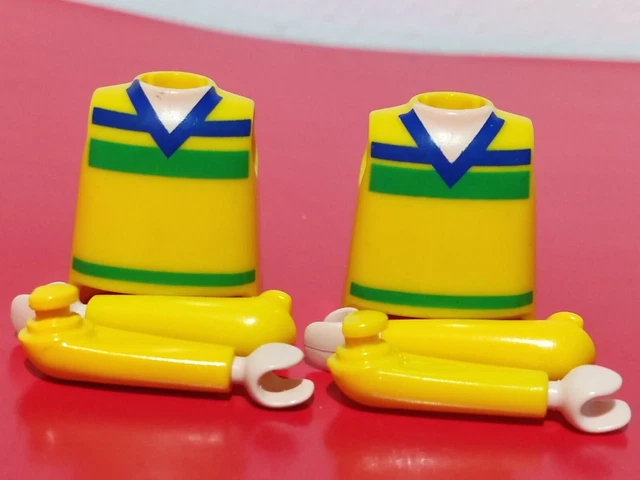 Pièces Détachées Playmobil - 2 Bustes De Cow-boys/bandits Western (bras, Corps) - Occasion, Thème Far West