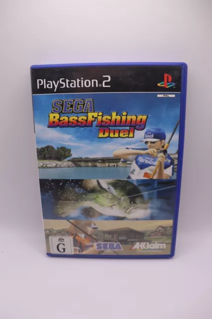 PLAYSTATION SEGA BASS Fishing Duel PS2 Complete with Manual $12.95