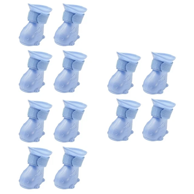 3 PACK DOG Rain Boot Pet Shoes for Day Supplies Waterproof Boots £18.65