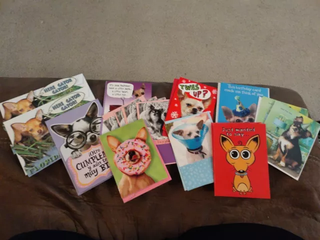 Chihuahua Greeting Cards Postcards Birthday Friendship Assorted Lot Of 15