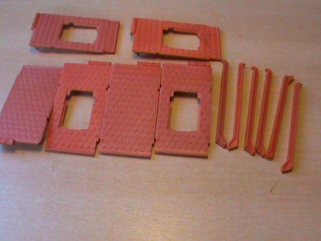Lot elements de construction maison musee medieval Playmobil 17