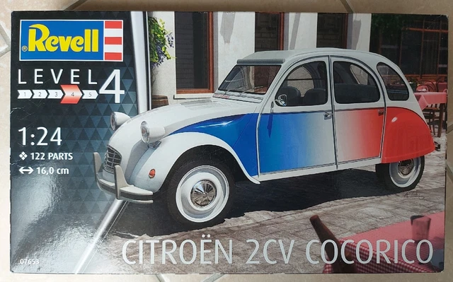 Maquette Heller 1/24 Citroën 2CV Charleston, Dolly Ou Cocorico – Neuf