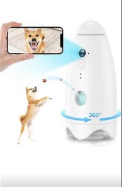 Pet Camera with Treat Dispenser and Phone App, 5G WiFi Dog Camera with 2K HD