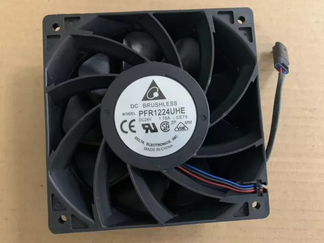 120mm Delta PFR1224UHE-CE75 12038 24V 1.75A 3-wire 12cm High-volume cooling fan