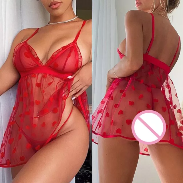 Ensemble lingerie sexy en dentelle pure vêtements de nuit vêtements de nuit li