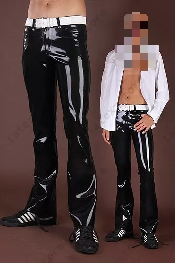 1156 Latex Gummi Rubber male sheath Leggings Pants trousers customized  0.4mm