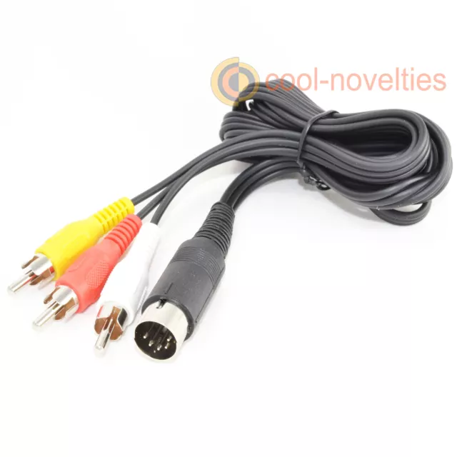 Commodore C64 / 128 / Vic 20 Video Tv A/V Lead - Ofc Cable 2