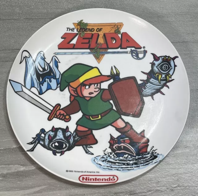 Rare Vintage Original The Legend of Zelda Plate 1989 Nintendo of America