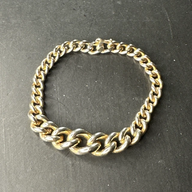 Ancien Bracelet Anneaux Metal Argenter Créateur Artisanal Art