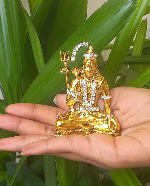 Sculpture Du Seigneur Hindou Shiva, Méditant Avec Parvati Ou Durga En