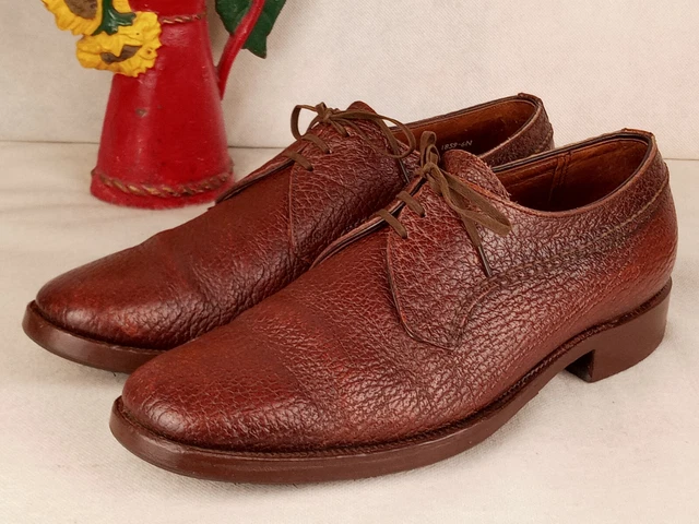 Chaussures Derbies Crockett & Jones En Daim Vintage - Pointure 44 (UK 10 / US 10.5) - Marron - Occasion Très Bon état - Homme