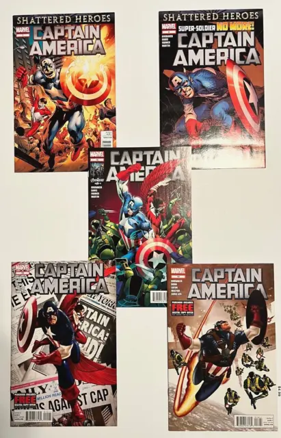 Captain America Vol6 7,8,10,15,18 Lot of 5 books