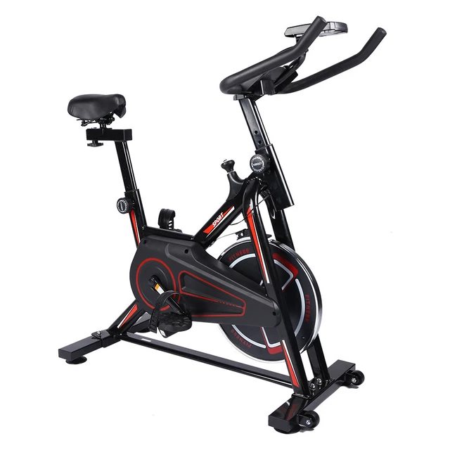 Stationary Cycling Bike with iPad Mount & Comfortable Seat Cushion Exercise Bike