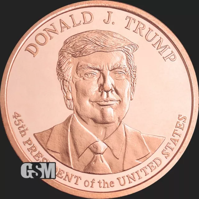 Lot Of 100 X 1 Oz. Donald J Trump 1 Oz Fine Copper Round Bullion Lot 100