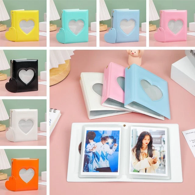 Con Colgante Corazón Libro Coleccionar Tarjeta Fotográfica Álbum de Fotos Kpop Idol Tarjetas