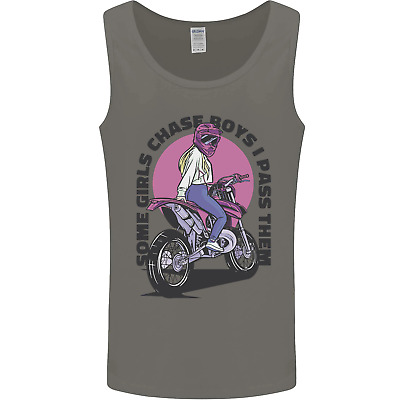 Alcune ragazze Chase FUNNY Biker Moto Da Uomo Canotta Tank Top