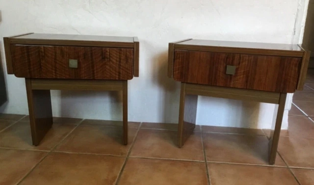 # PAIRES DE table de chevet design en bois de rose année 50-60 EUR 846