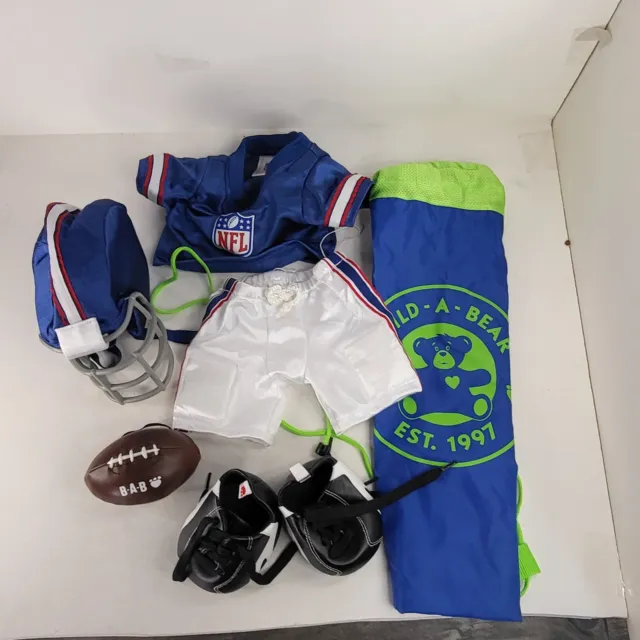 Lot Of 6 Build a Bear Workshop BAB NFL Jersey Helmet Shoes Football And Pants