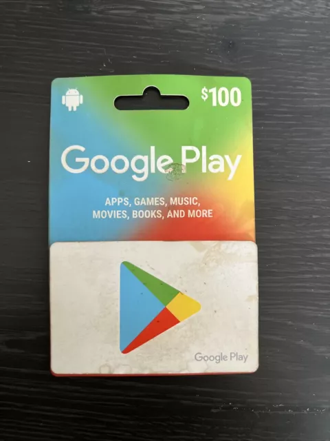 Google Play * Brand New Collectible Gift Card w/Backer No Value * AJH