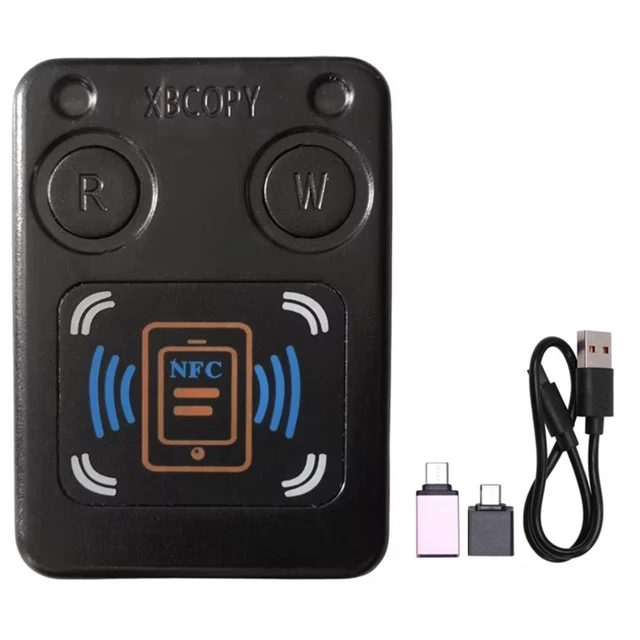 Émulateur NFC Intelligent – Compatible Switch, 3DS, Wii U – 50 Jeux – Stockage 3000 Données – Écran OLED 1,2″ – Rechargeable