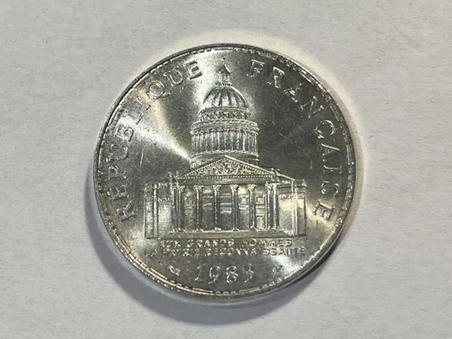 Monnaie France 100 francs argent 1983 Panthéon (141-25)
