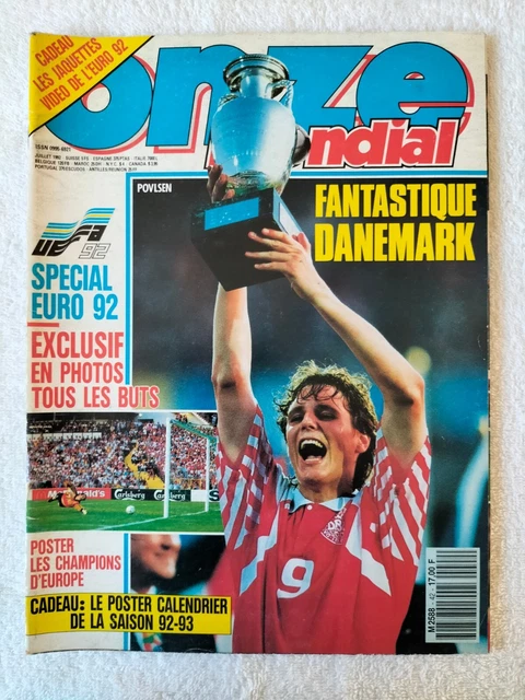 FOOTBALL ONZE MONDIAL n°11 SPÉCIAL MONDIALE 1990 + POSTER