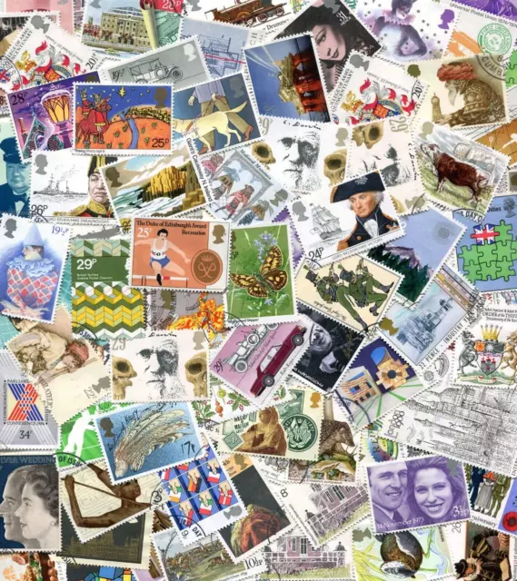 100 Different GB Great Britain Commemoratives Ex FDC Fine Used lots Freepost