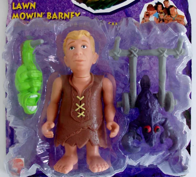 The Flintstone Lawn Mowin' Barney Action Figure