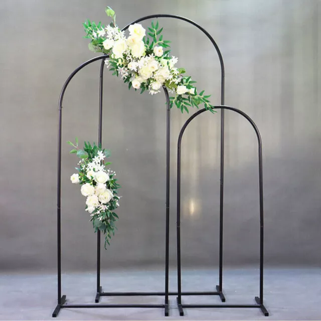 Wedding Arch Backdrop Stand Set of 3 Birthday Party Ceremony Event Decor Frame