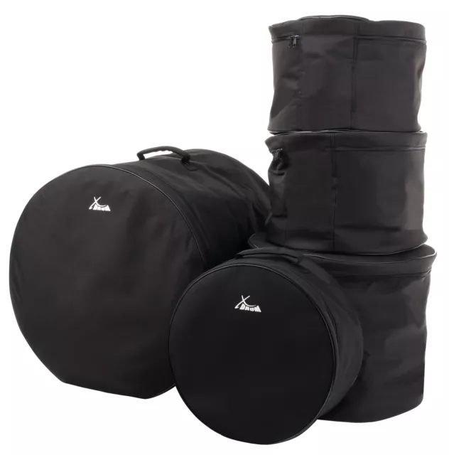 Neu 5-Teile Schlagzeug Taschen Set Gigbag Case Bassdrum Tom Becken Drum Soft Bag