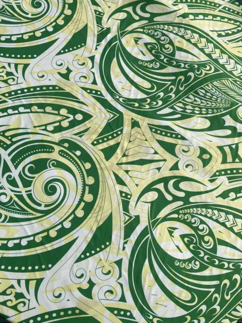 Polynesian Tribal Tatau Tattoo Fabric by the Yard 58” Newest Design - Premium