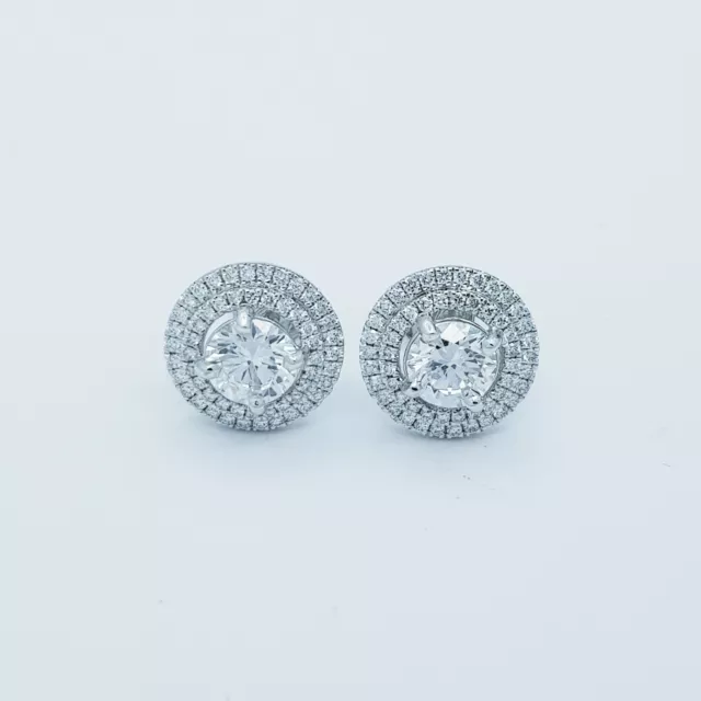 Boucles D'Oreilles Diamants Punto Luce Or 18 KT 1.95 CT Tot Modèle (Lumière)